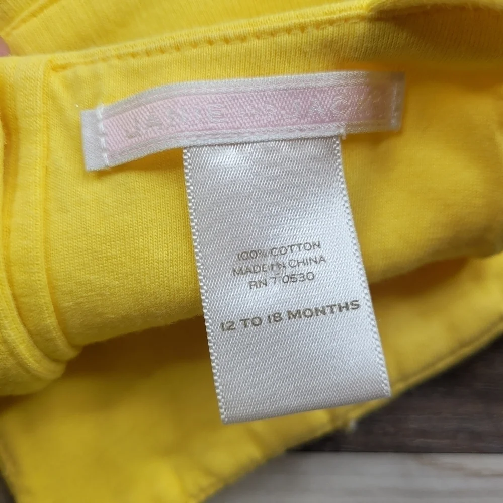 Janie and Jack #pinktag July 2010 Sunny Yellow Strappy dress 12-18 months